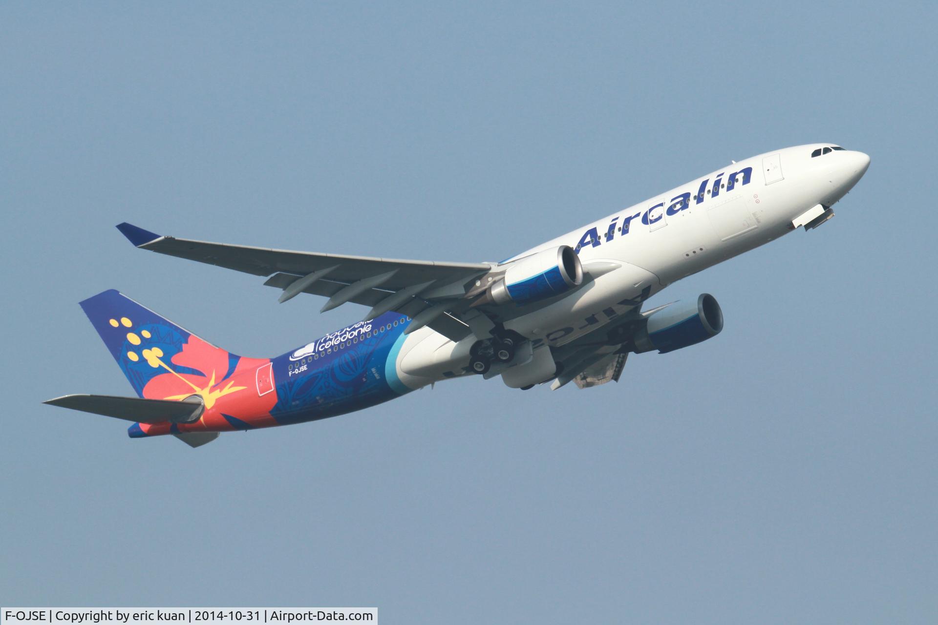 F-OJSE, Airbus A330-202 C/N 510, Caught F-OJSE Aircalin - Air Caledonie International Airbus A330-202 leaving WSAP after getting this new flower paint at Oct.31.2014.