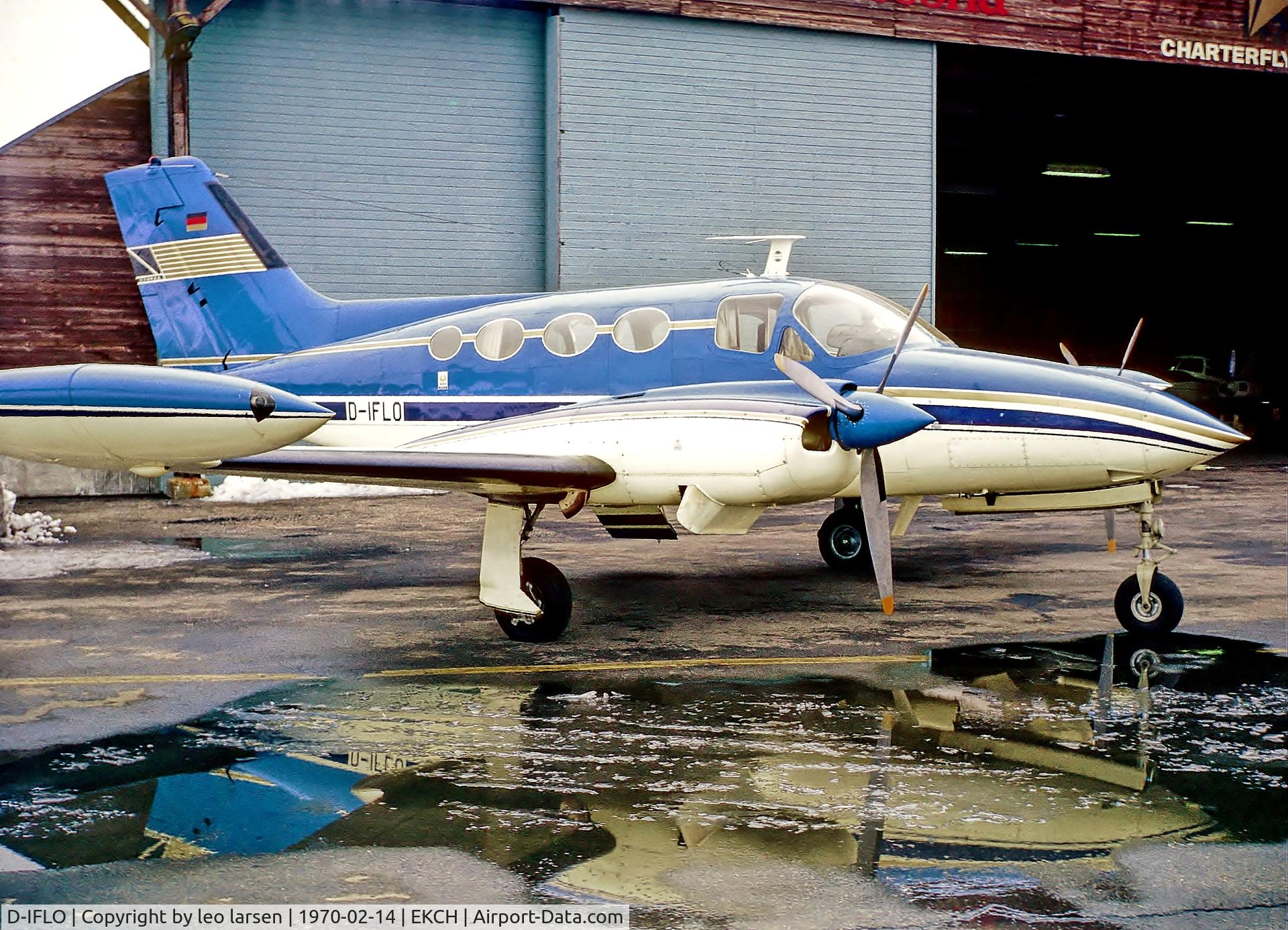 D-IFLO, 1967 Cessna 421 Golden Eagle C/N 421-0067, Copenhagen 14.2.70