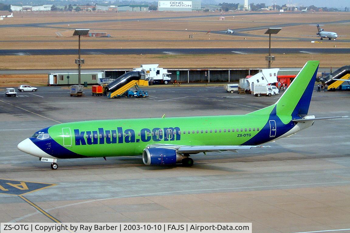 ZS-OTG, 1991 Boeing 737-436 C/N 25840, Boeing 737-436 [25840] (Kulula Airlines) Johannesburg Int~ZS 10/10/2003