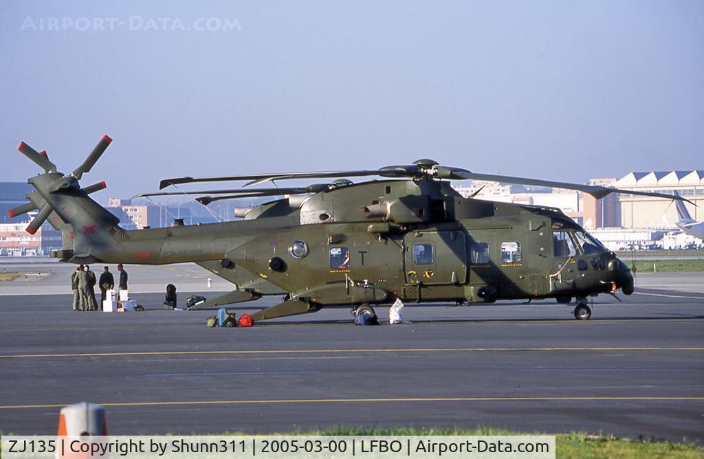 ZJ135, Westland Merlin HC.3 C/N 50187, Parked at the Old Terminal...