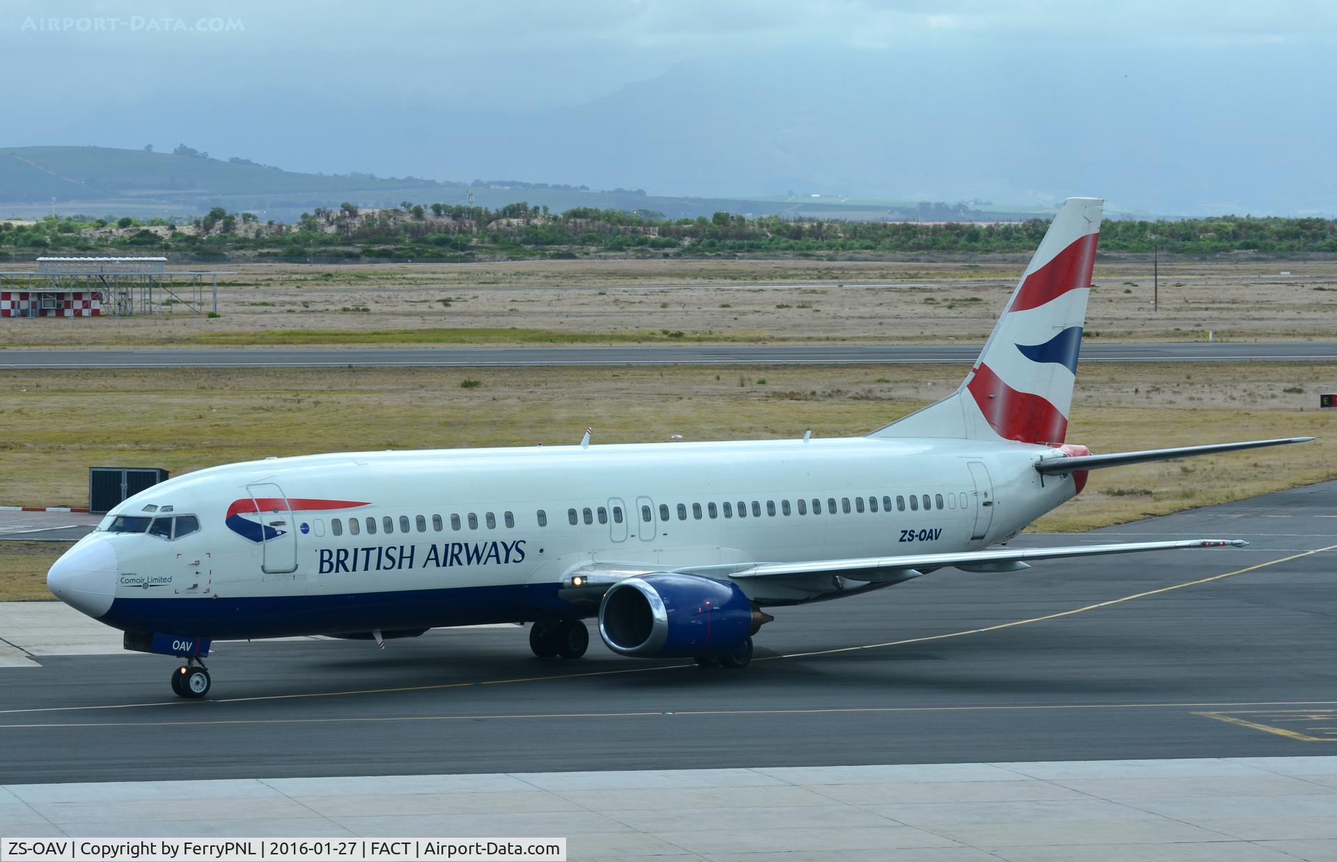 ZS-OAV, 1993 Boeing 737-4H6 C/N 27086, BA B734 operated by Comair
