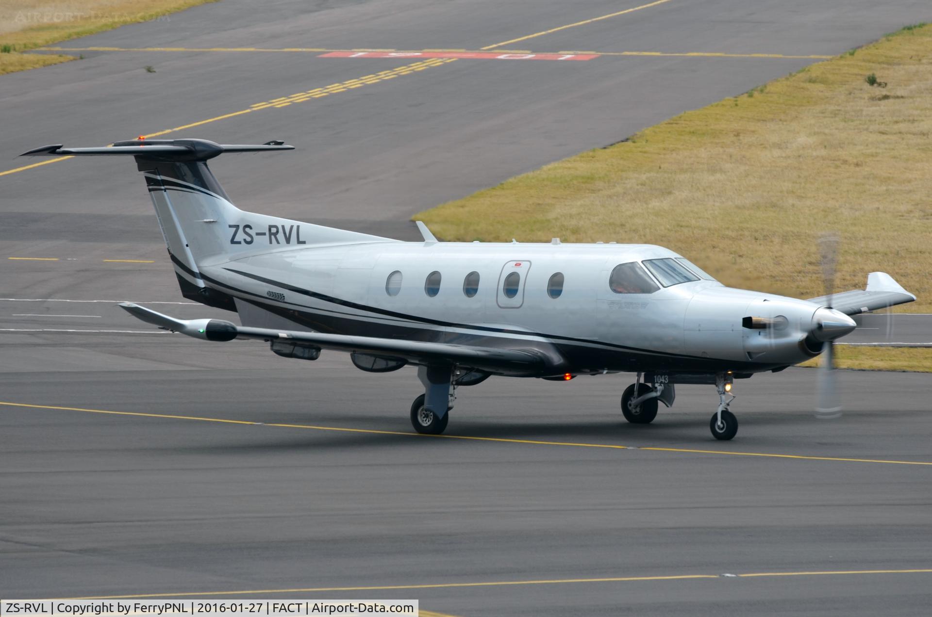 ZS-RVL, 2008 Pilatus PC-12/47E C/N 1043, Pilatus PC12 arriving in Cape Town.