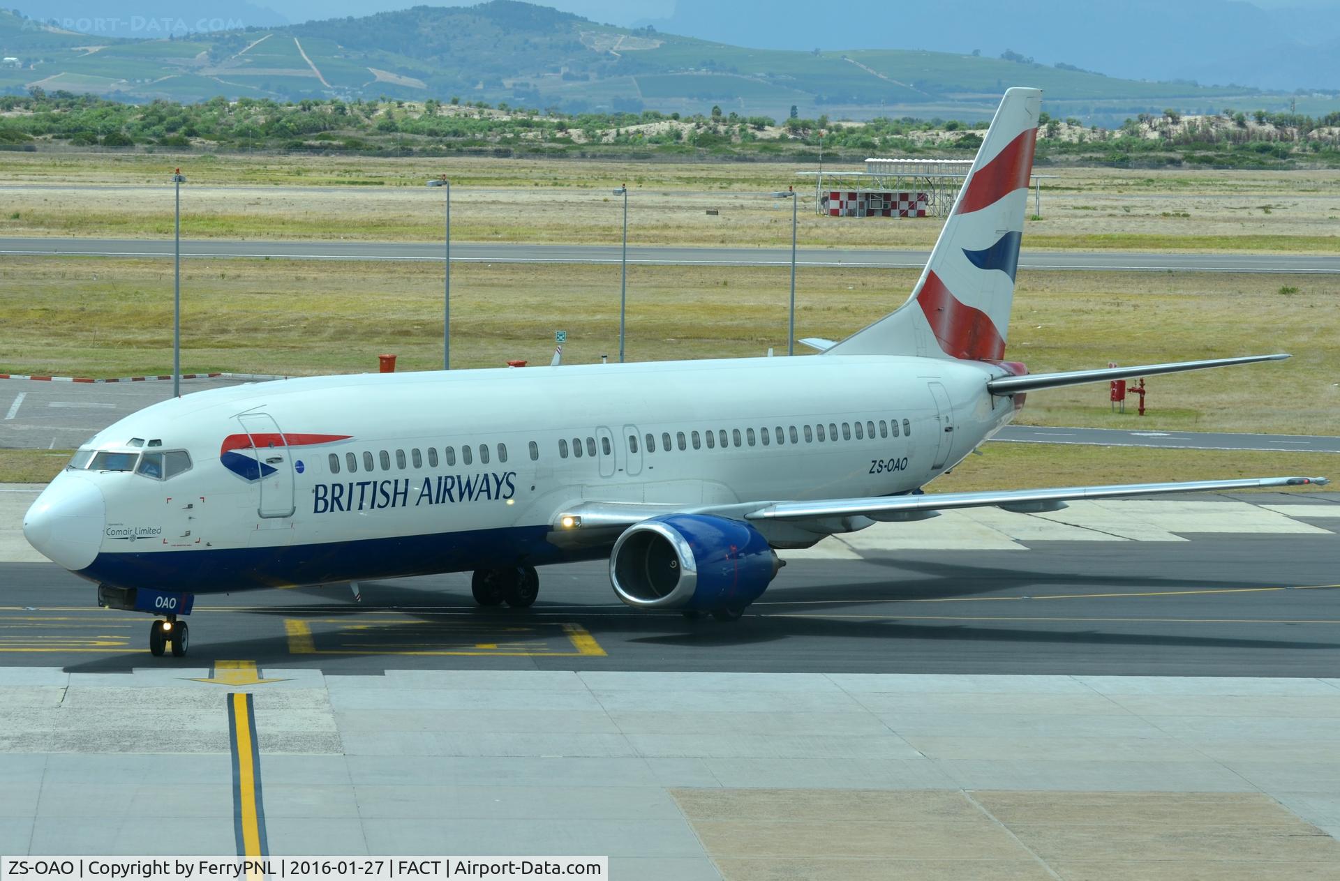 ZS-OAO, 1989 Boeing 737-4S3 C/N 24163, BA/Comair B734