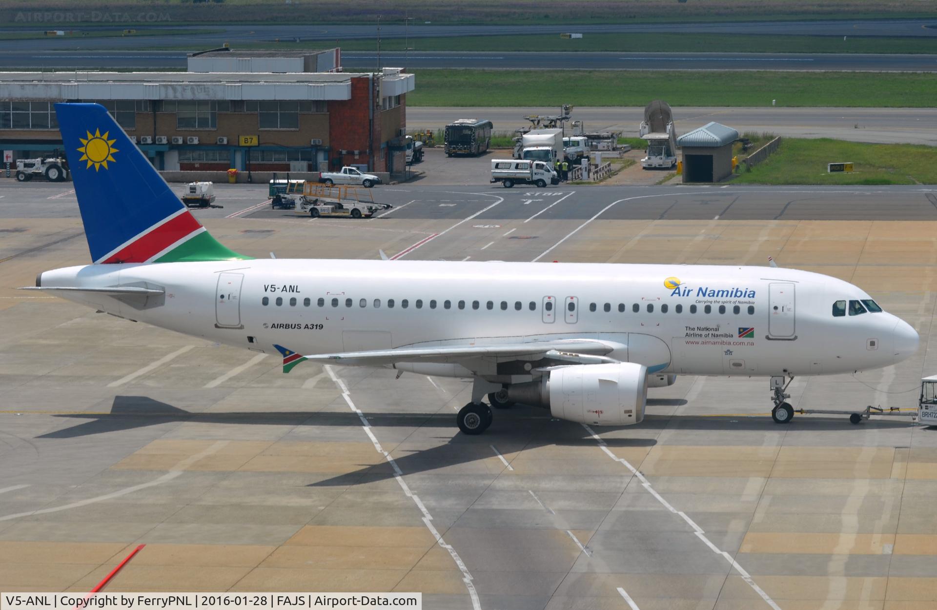 V5-ANL, 2007 Airbus A319-112 C/N 3346, Former Air Berling D-ABGI now operating out of Namibia