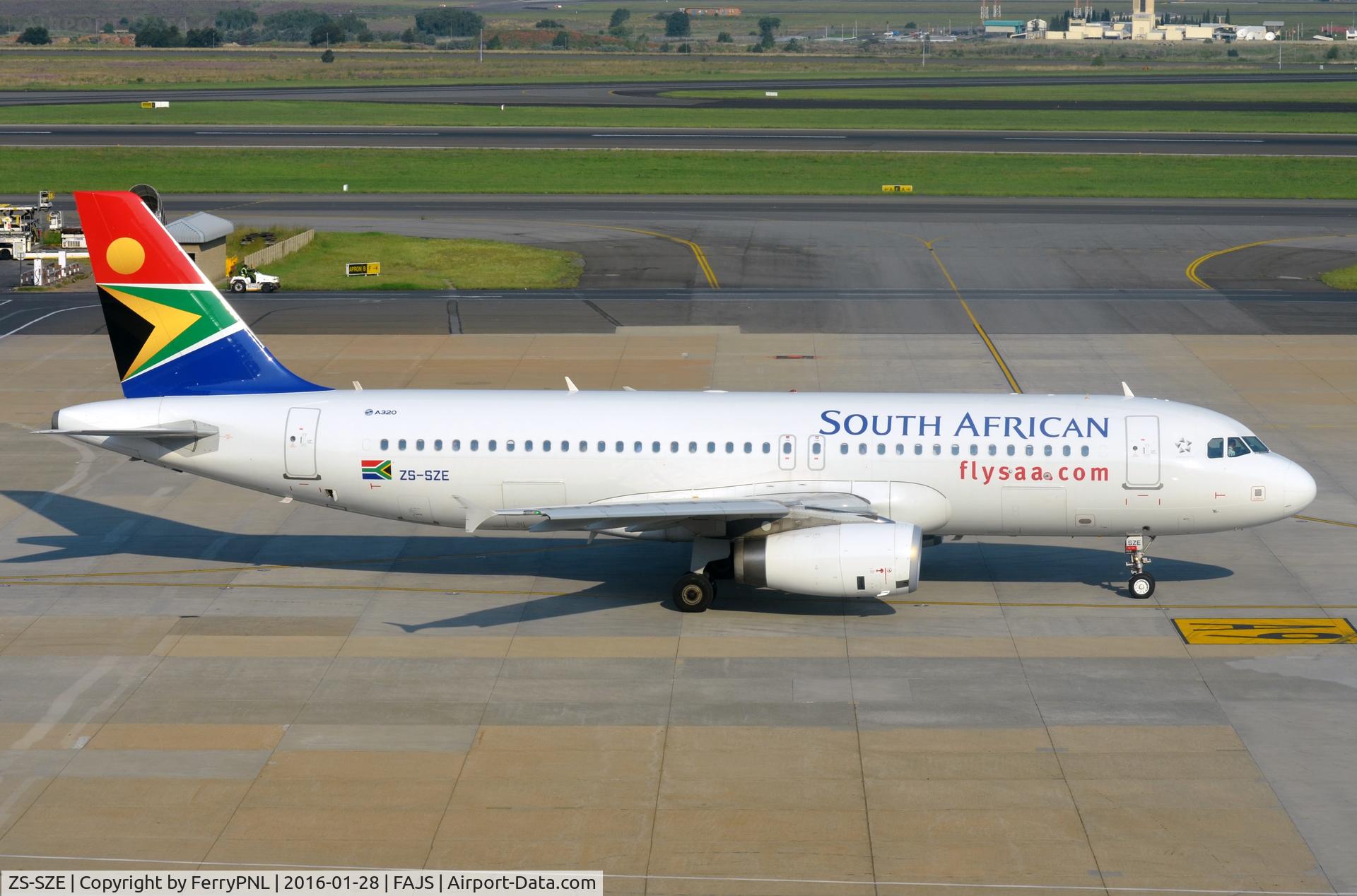 ZS-SZE, 2014 Airbus A320-232 C/N 6147, SA A320