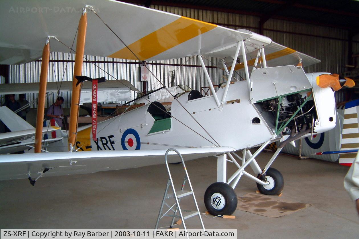 ZS-XRF, De Havilland DH-82A Tiger Moth II C/N 84812, De Havilland DH.82A Tiger Moth [84812] Krugersdorp~ZS 11/10/2003
