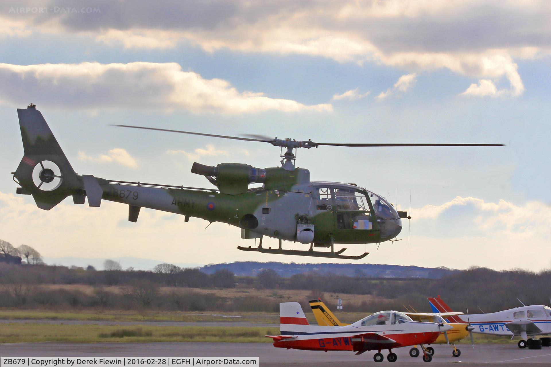 ZB679, 1984 Westland SA-341B Gazelle AH1 C/N 1982, Gazelle AH1, AAC Middle Wallop based.