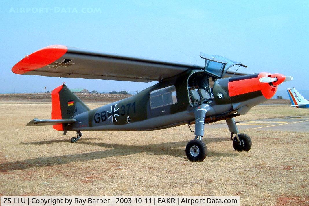 ZS-LLU, Dornier Do-27A-4 C/N 522, Do.27A-4 [522] Krugersdorp-Oatlands~ZS 11/10/2003