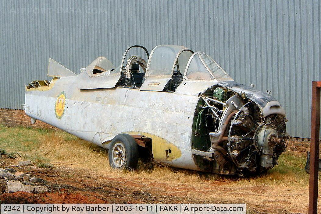 2342, 1951 North American T-28A Trojan C/N 174-718, North American T-28A Trojan [174-718] (Ex Ethiopian Air Force) Krugersdorp-Oatlands~ZS 11/10/2003. Seen here unmarked.