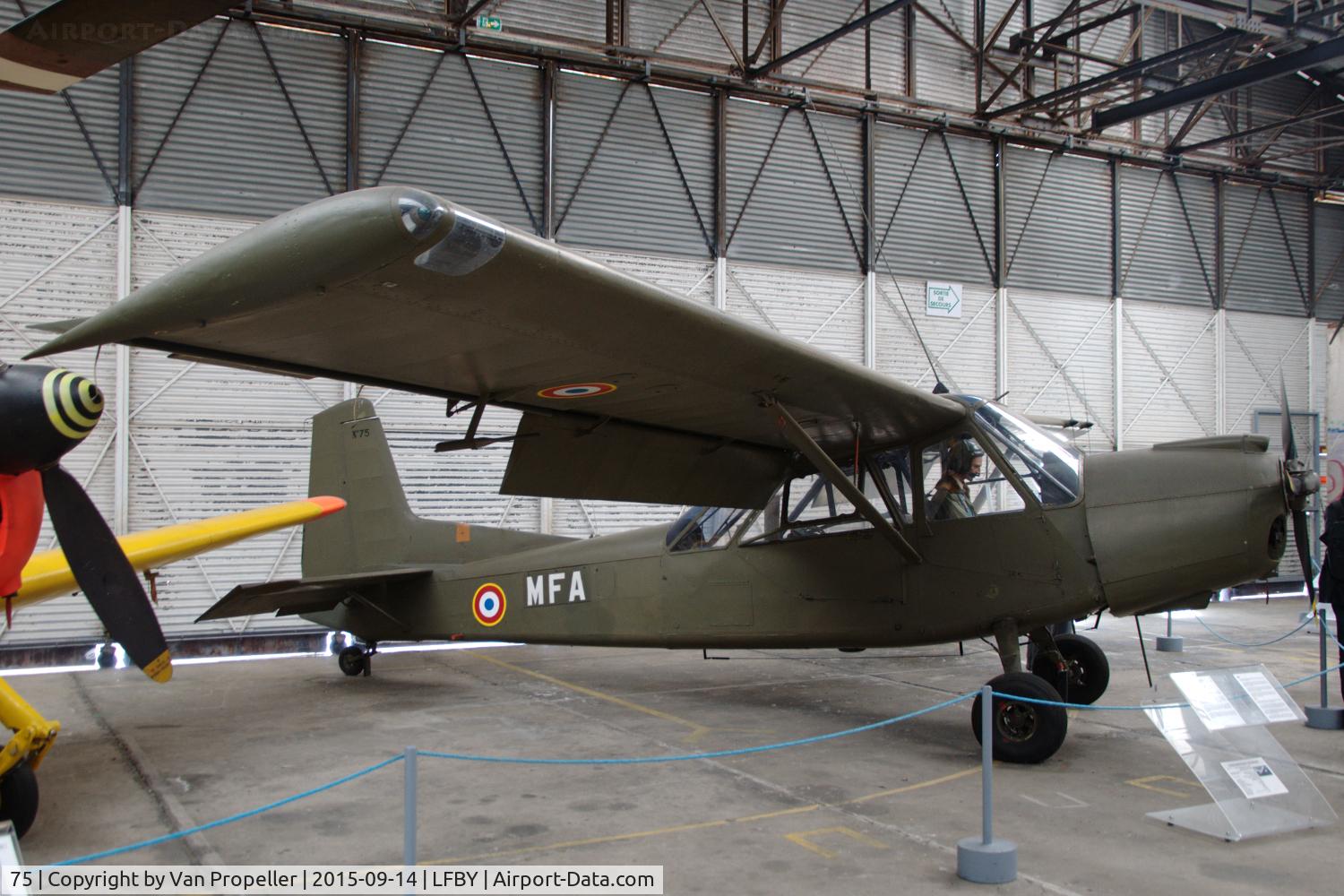 75, Nord 3400 Norbarbe C/N 75, Nord 3400 Norbarbe observation aircraft of the French Army light aviation service in the ALAT museum in Dax, France