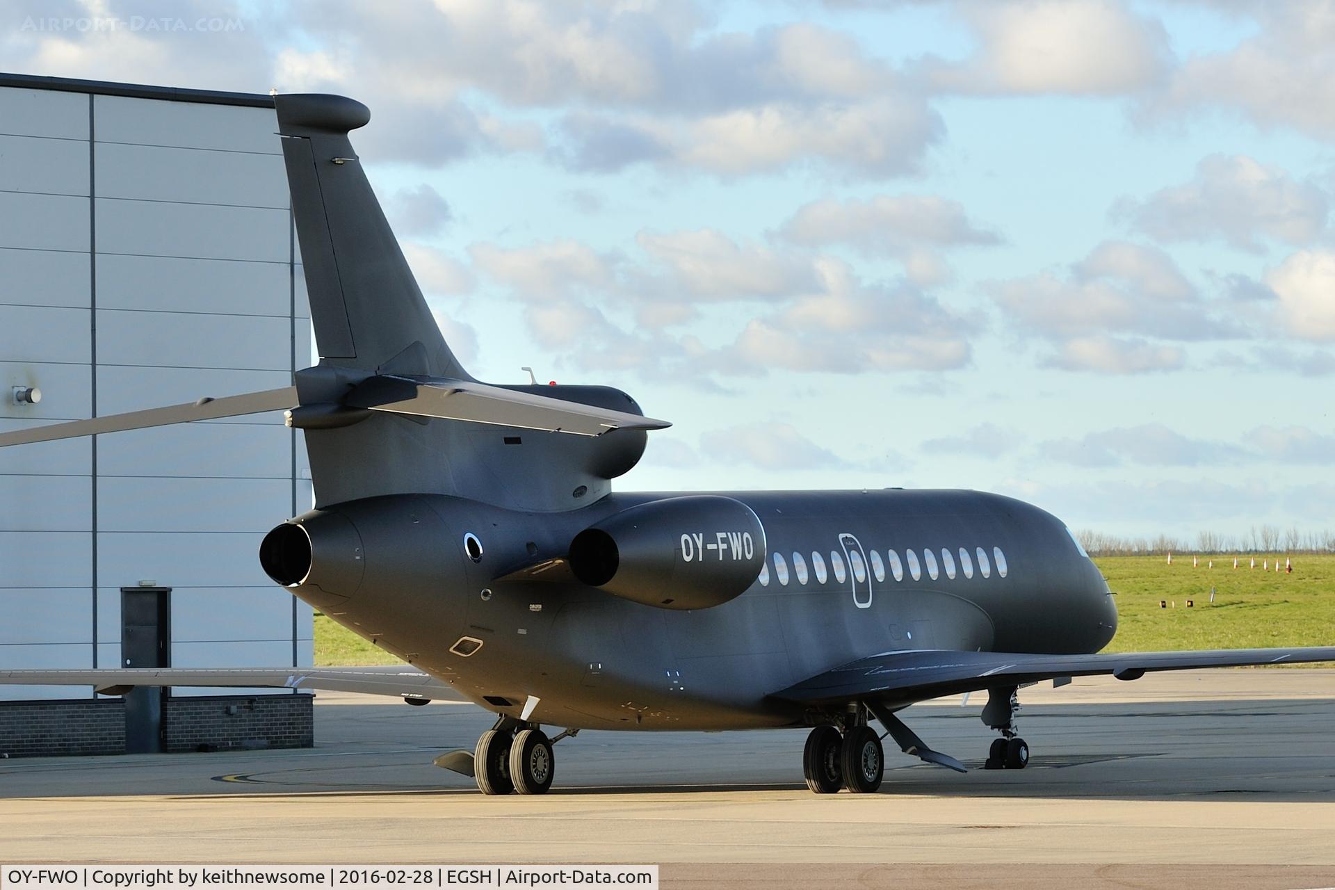 OY-FWO, 2013 Dassault Falcon 7X C/N 198, Nice Visitor.
