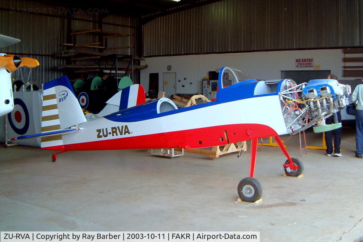 ZU-RVA, 2002 Vans RV-8 C/N 00246, Van's RV-8 [00246] Krugersdorp-Oatlands~ZS 11/10/2003. Under construction.