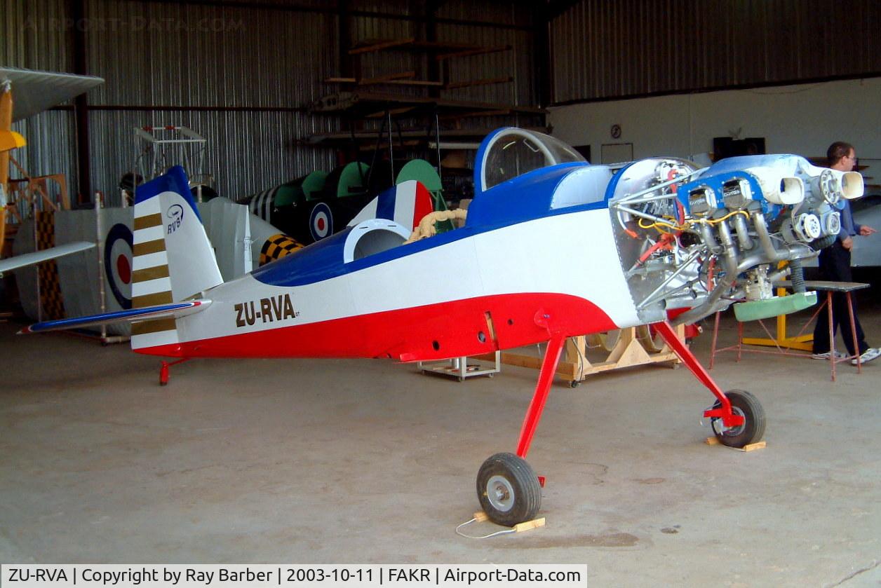 ZU-RVA, 2002 Vans RV-8 C/N 00246, Van's RV-8 [00246] Krugersdorp-Oatlands~ZS 11/10/2003. Under construction.