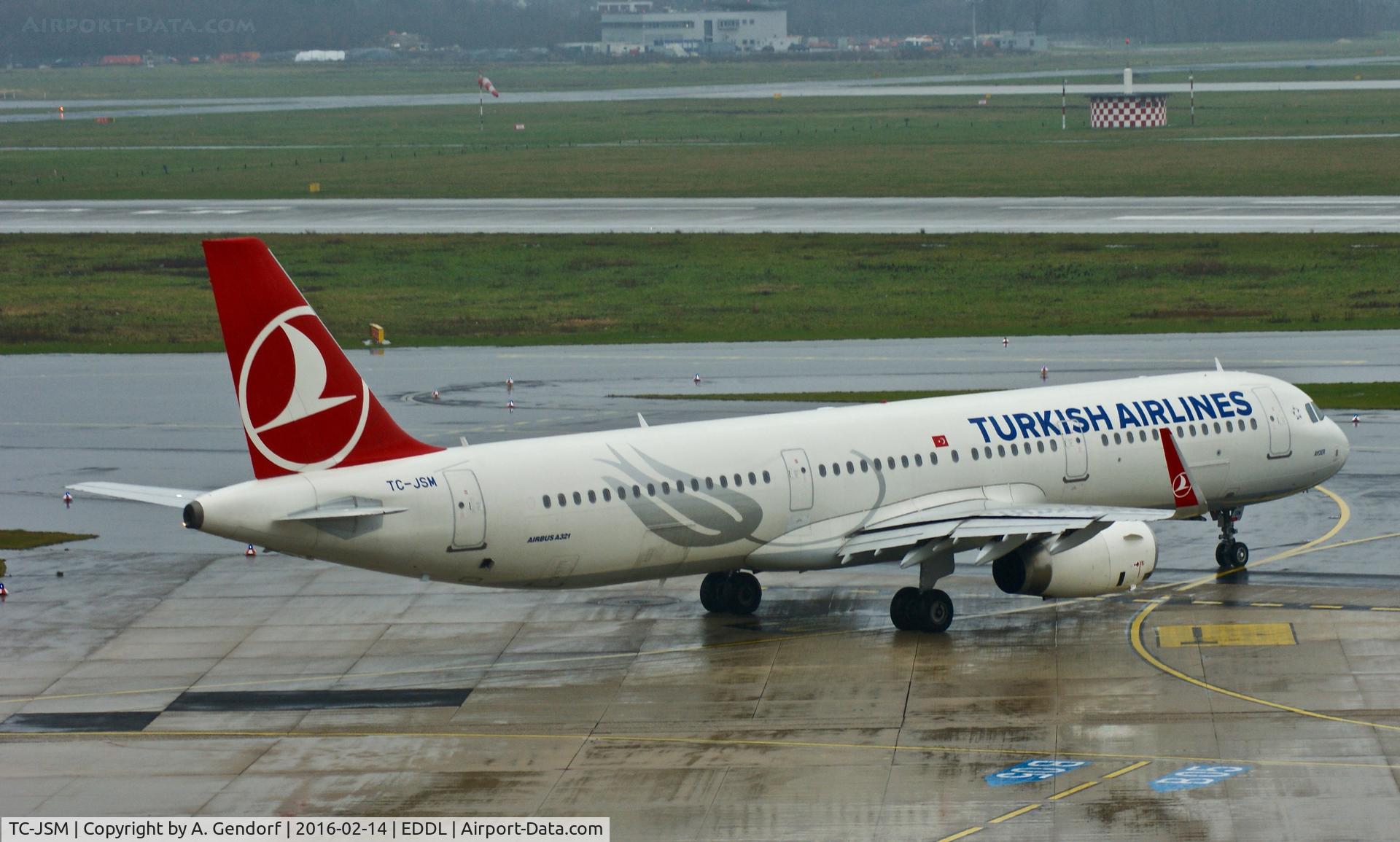 TC-JSM, 2013 Airbus A321-231 C/N 5689, Turkish Airlines, seen here taxiing at Düsseldorf Int'l(EDDL)