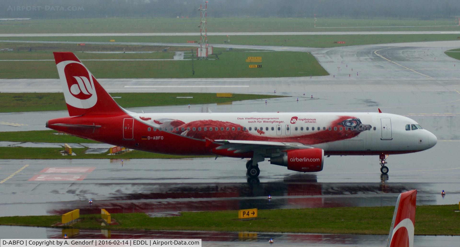 D-ABFO, 2010 Airbus A320-214 C/N 4564, Air Berlin (Topbonus cs.), is here on taxiway 