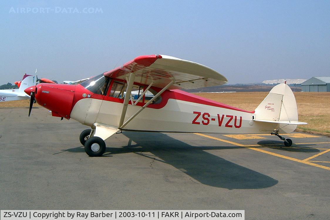 ZS-VZU, 1947 Piper PA-12 Super Cruiser C/N 12-998, Piper PA-12 Super Cruiser [12-998] Krugersdorp-Oatlands~ZS 11/10/2003