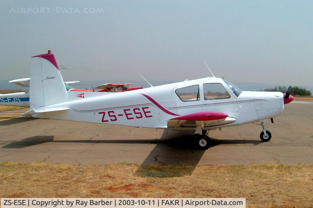 ZS-ESE, 1967 SIAI-Marchetti S-205-20R C/N 368, SIAI-Marchetti S.205/20R [368] Krugersdorp-Oatlands~ZS 11/10/2003