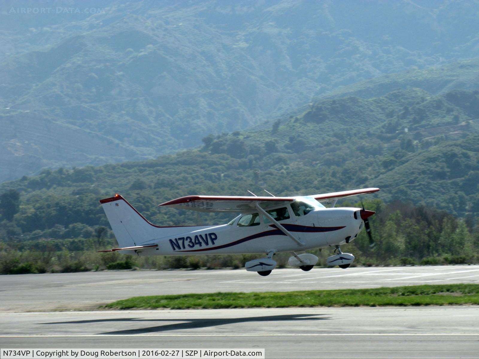 N734VP, 1977 Cessna 172N C/N 17269151, 1977 Cessna 172N SKYHAWK. Lycoming O-320-H2AD 160 Hp, takeoff climb Rwy 22