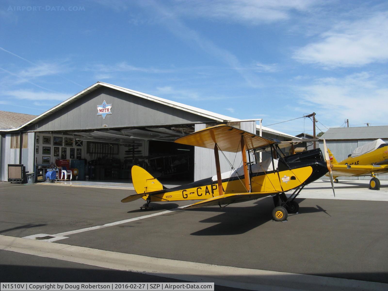 N1510V, 1928 De Havilland DH.60G Gipsy Moth C/N 506, 1948 DeHavilland DH-60G GIPSY MOTH, DeHavilland Grp. 3 II 120 Hp, by the Watson Aviation Museum of Santa Paula Hangar