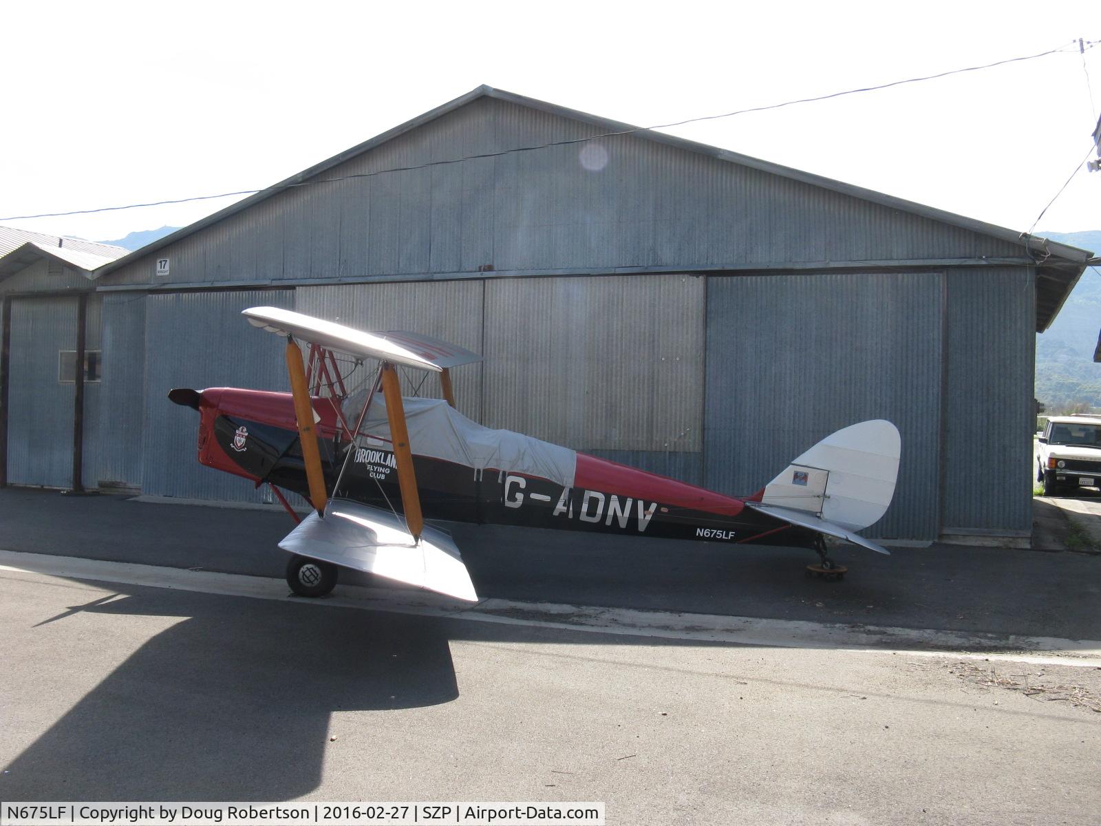 N675LF, 1944 De Havilland DH-82A Tiger Moth II C/N 86572, 1944 DeHavilland DH-82A TIGER MOTH II DeHavilland GIPSY MAJOR in-line inverted air-cooled 135 Hp