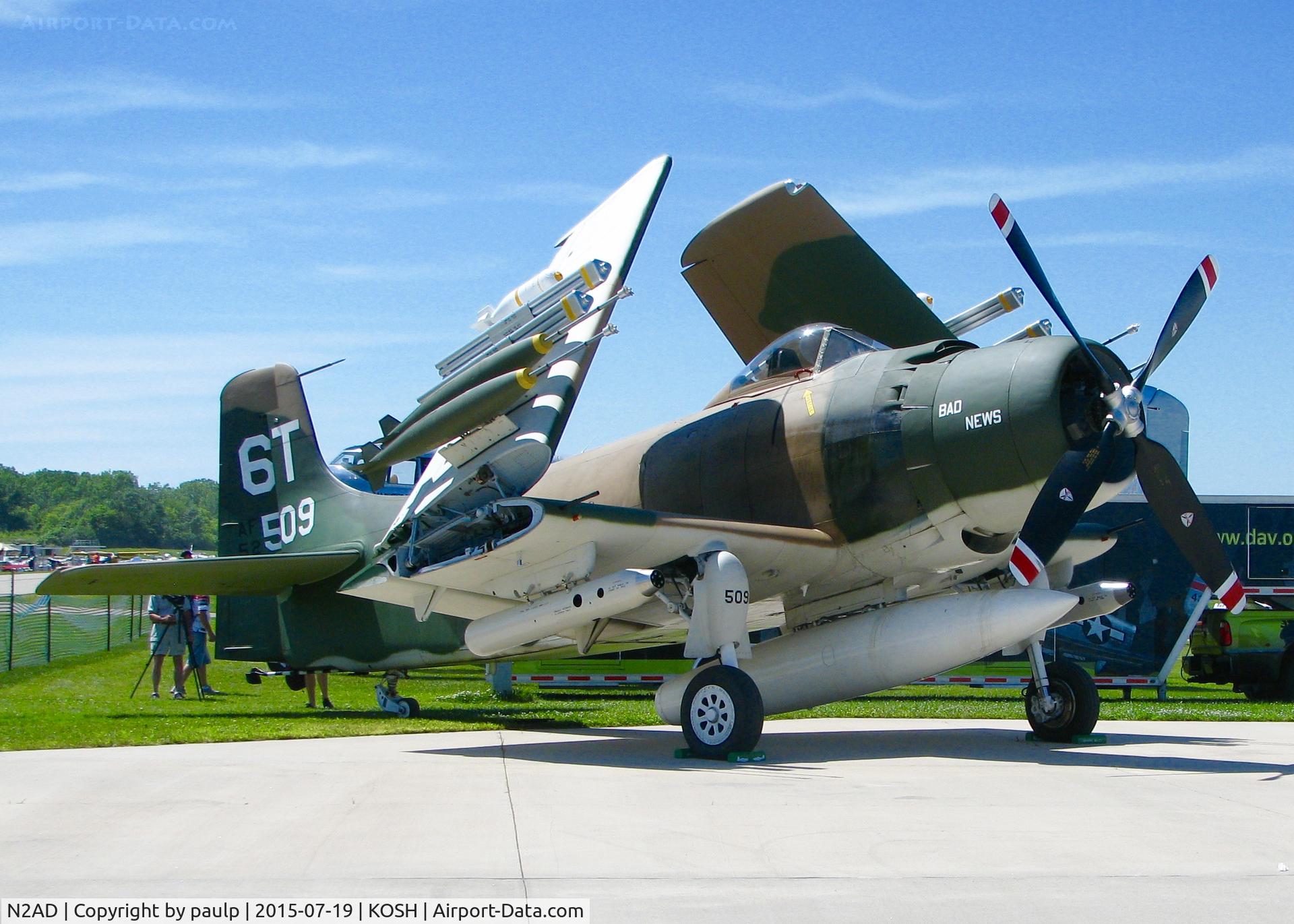 N2AD, 1947 Douglas AD-1 Skyraider C/N 09257/2085, At AirVenture.
