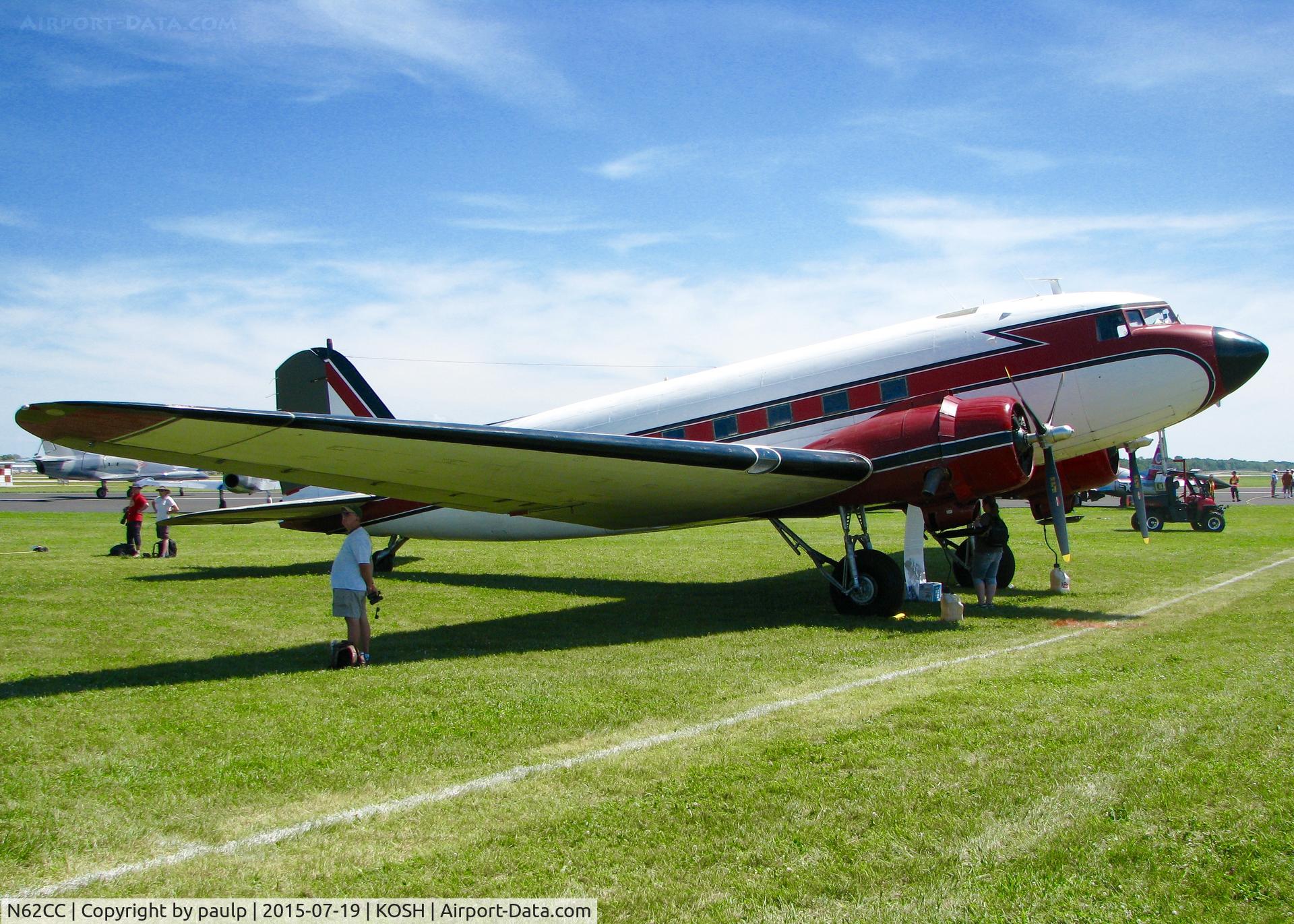 N62CC, 1943 Douglas DC-3C (C-47A-DL) C/N 13798, At AirVenture.