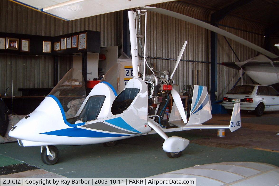 ZU-CIZ, 2001 Magni Gyro M-16 Tandem Trainer C/N 16-00-1354, Magni M-16 Tandem Trainer [16-00-1354] Krugersdorp-Oatlands~ZS 11/10/2003