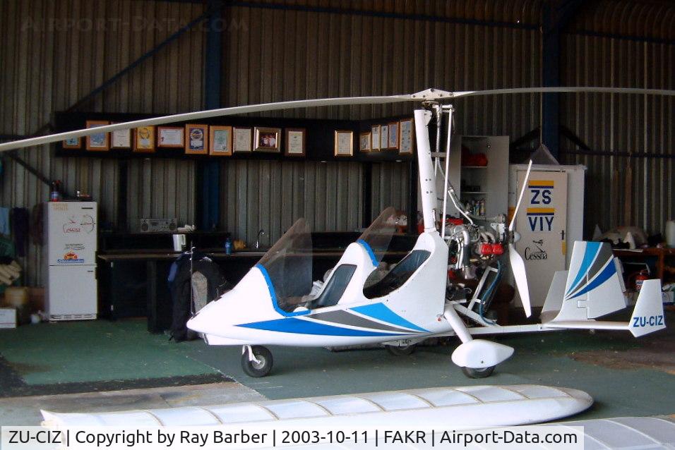 ZU-CIZ, 2001 Magni Gyro M-16 Tandem Trainer C/N 16-00-1354, Magni M-16 Tandem Trainer [16-00-1354] Krugersdorp-Oatlands~ZS 11/10/2003