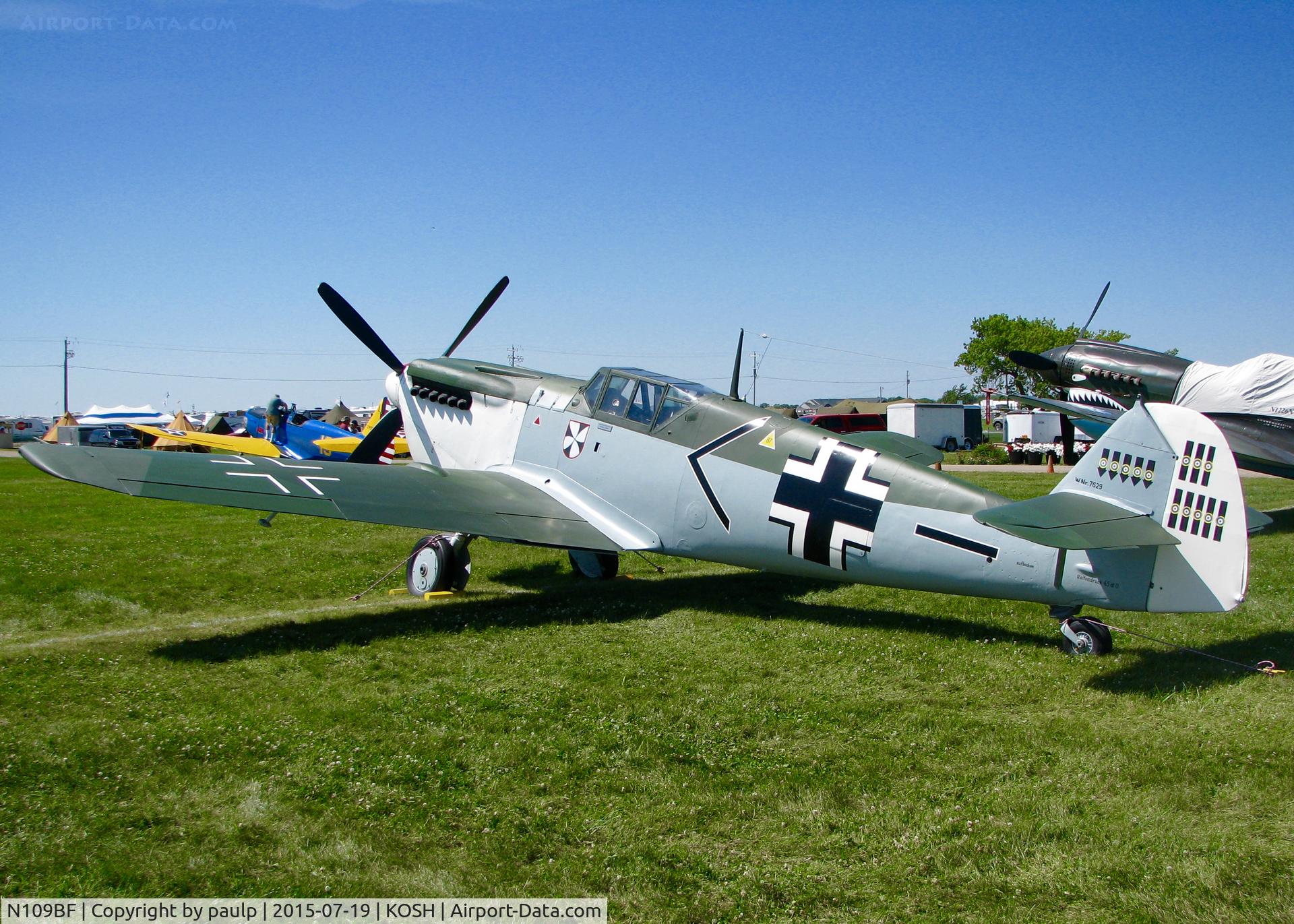 N109BF, Messerschmitt Bf-109 C/N 199, At AirVenture.