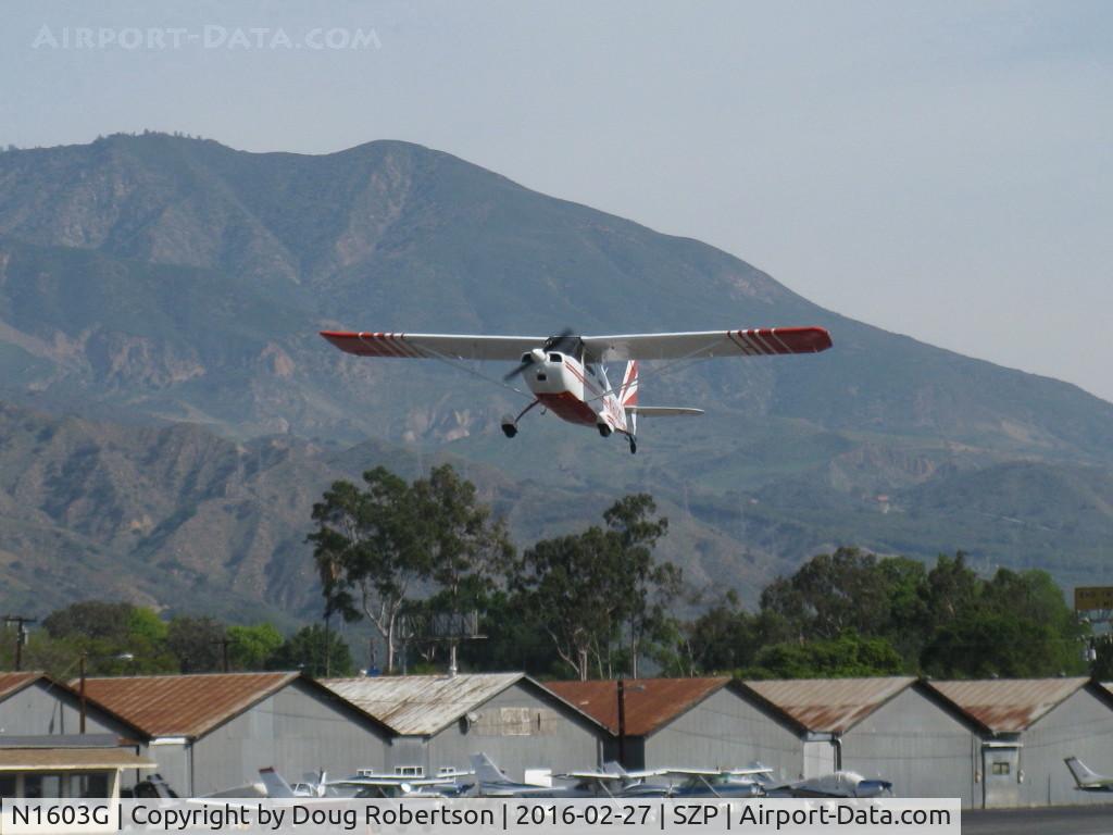 N1603G, 1968 Champion 7ECA Citabria C/N 609, 1968 Champion 7ECA CITABRIA, Lycoming O-235 115 Hp, yet another takeoff climb Rwy 22