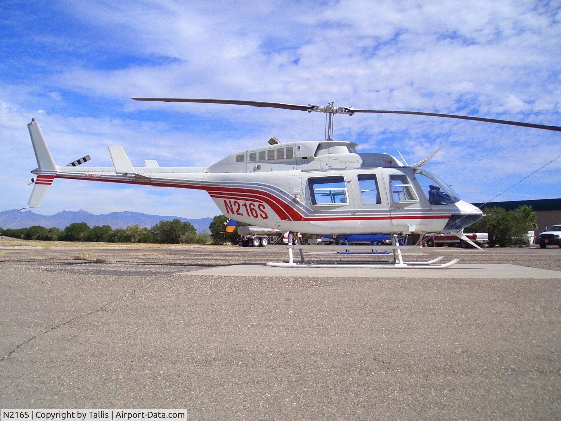 N216S, Bell 206L-1 LongRanger II C/N 45669, At KTUS