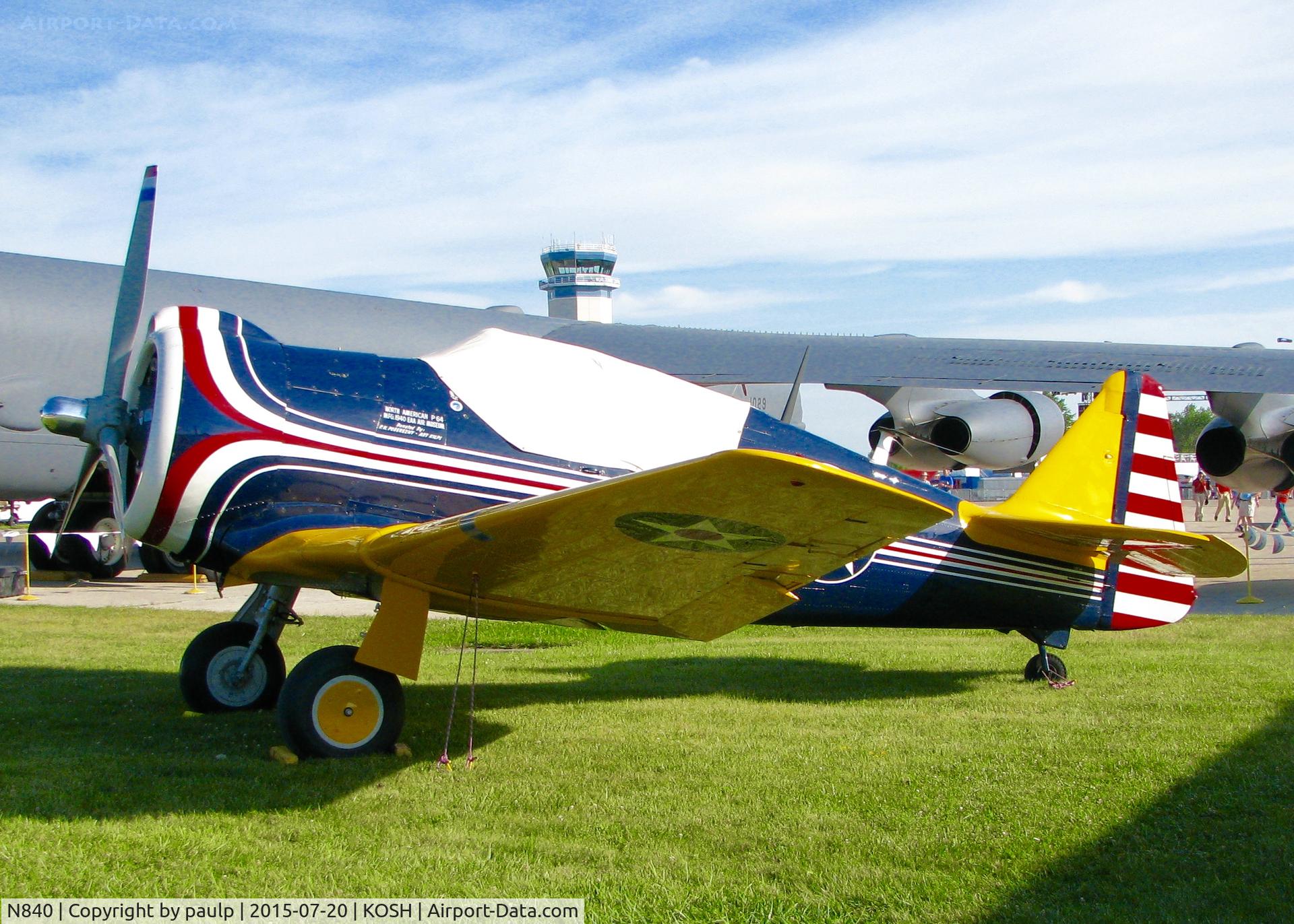 N840, 1940 North American P-64 C/N 68-3061, At AirVenture.