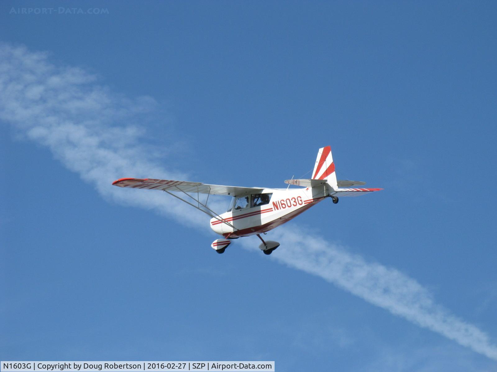 N1603G, 1968 Champion 7ECA Citabria C/N 609, 1968 Champion 7ECA CITABRIA, Lycoming O-235 115 Hp, another takeoff climb Rwy 22