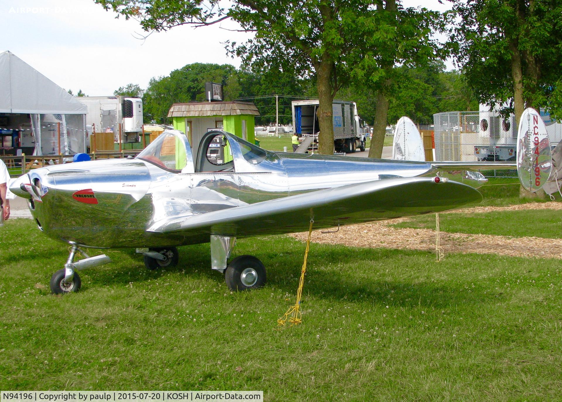 N94196, 1946 Erco 415D Ercoupe C/N 1519, At AirVenture.