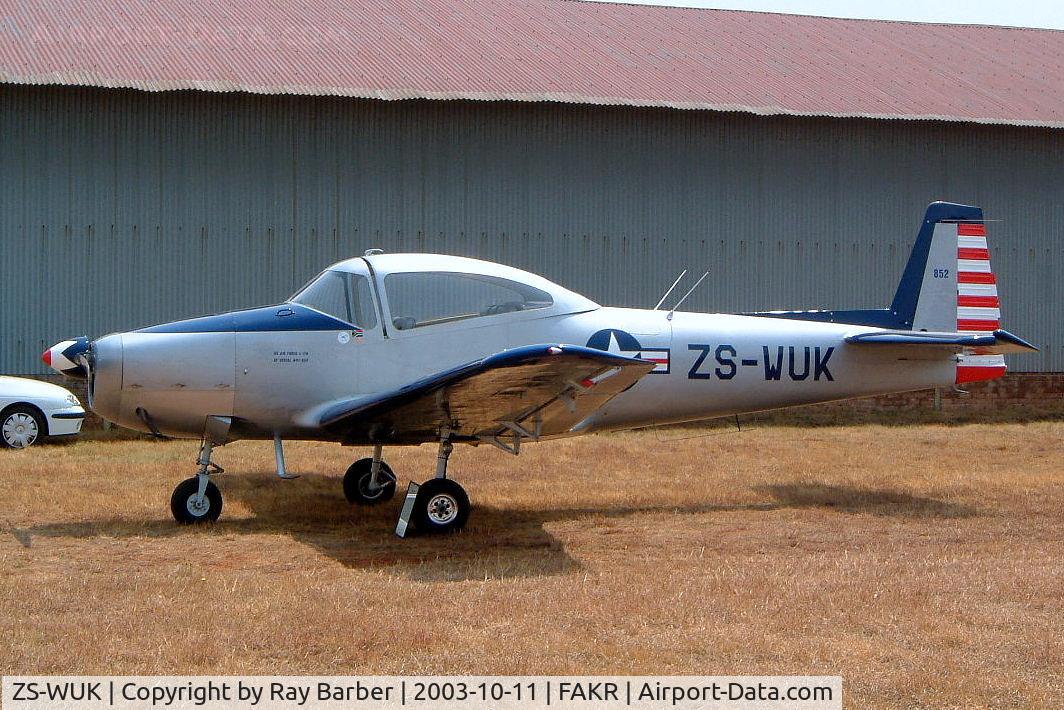 ZS-WUK, North American Navion C/N NAV-4-852, North American Navion [NAV-4-852] Krugersdorp-Oatlands~ZS 11/10/2003