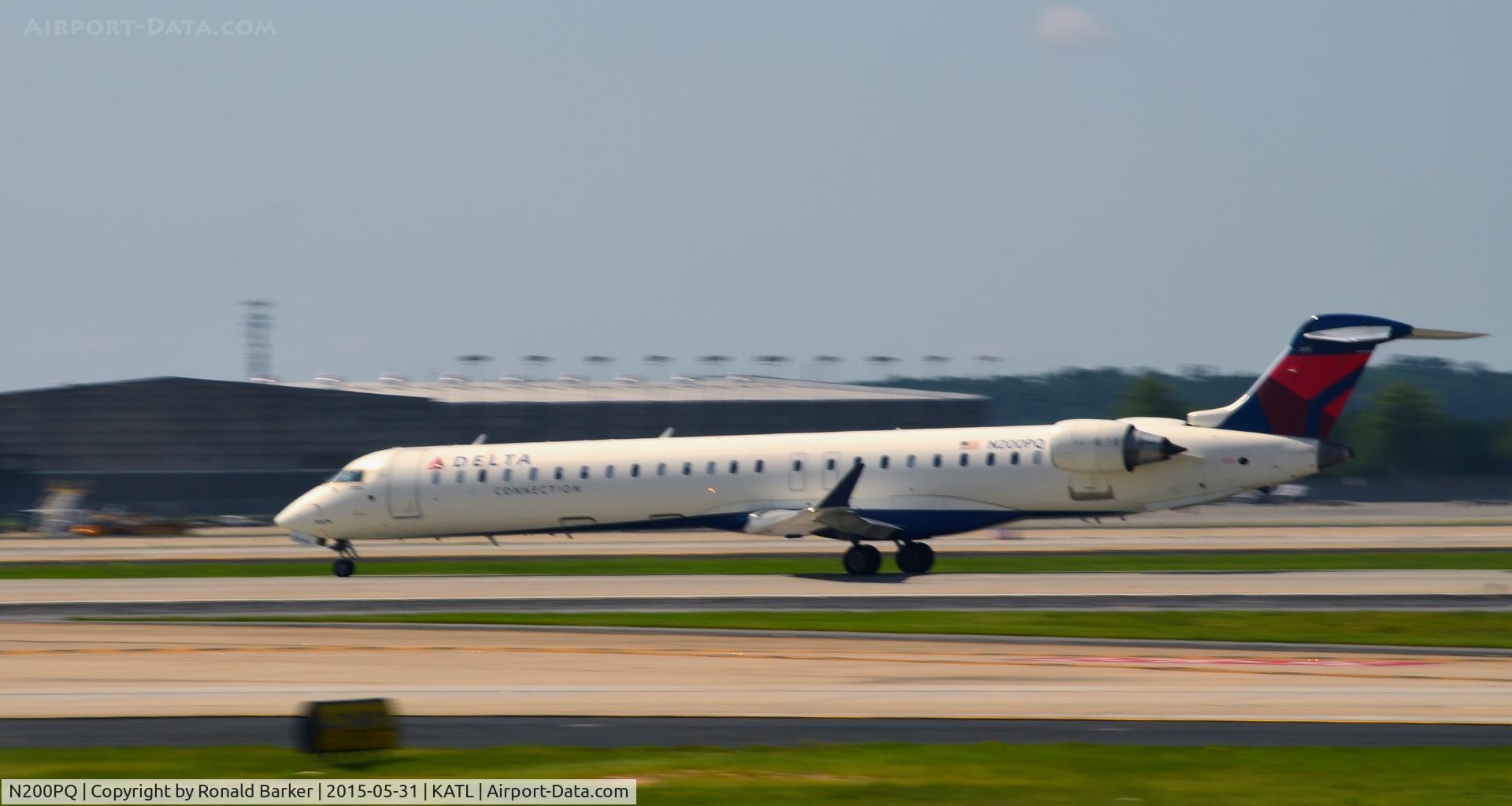 N200PQ, 2008 Bombardier CRJ-900ER (CL-600-2D24) C/N 15200, Takeoff Atlanta