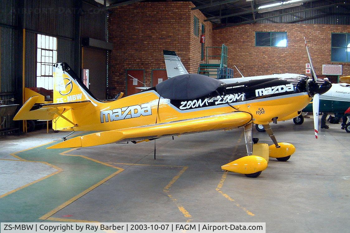 ZS-MBW, Zlin Z-50LA C/N 0030, Zlin Z.50LA [0030] Johannesburg-Rand~ZS 07/10/2003