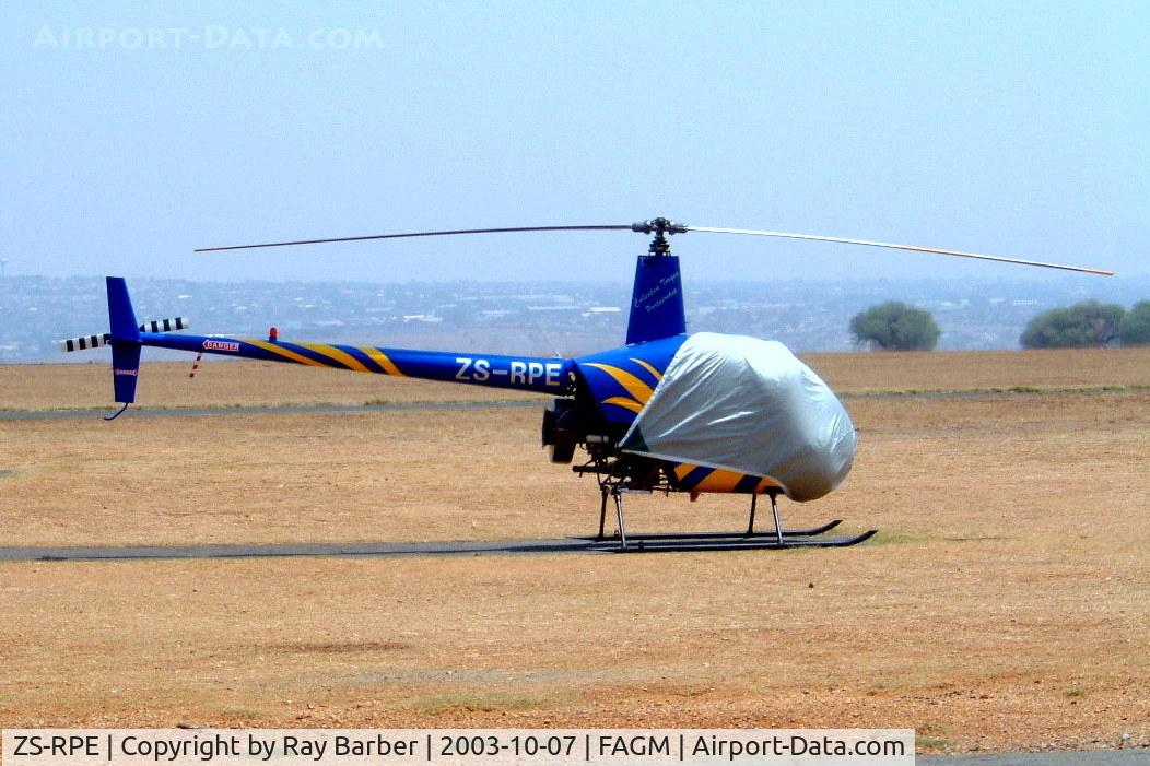 ZS-RPE, 2003 Robinson R22 Beta BII C/N 3455, Robinson R-22 Beta II [3455] Johannesburg-Rand~ZS 07/10/2003