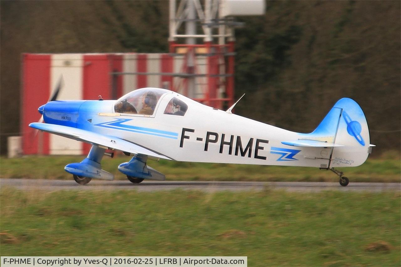 F-PHME, 2002 Nicollier HN-700 Menestrel II C/N 181, Nicollier HN-700 Menestrel II, Landing rwy 25L, Brest-Bretagne Airport (LFRB-BES)