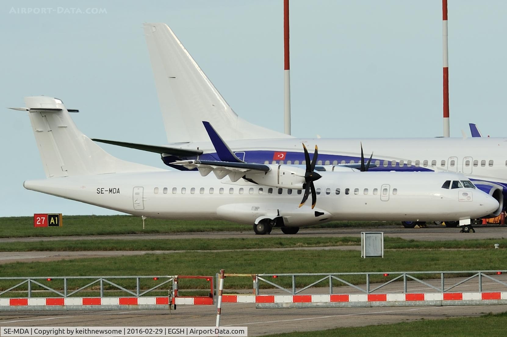 SE-MDA, 2008 ATR 72-212A C/N 778, Recently out of spray shop.