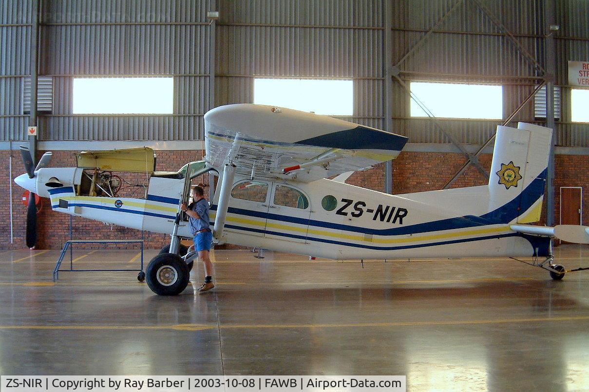 ZS-NIR, 1993 Pilatus PC-6/B2-H4 Turbo Porter C/N 885, Pilatus PC-6-B2-H4 Turbo Porter [885] (South African Police) Pretoria-Wonderboom~ZS 08/10/2003