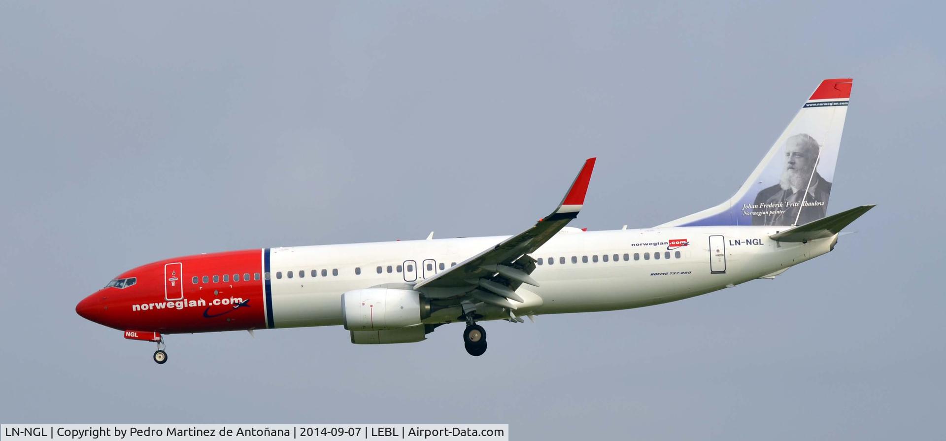LN-NGL, 2013 Boeing 737-8JP C/N 39023, El Prat -  Barcelona  -  España