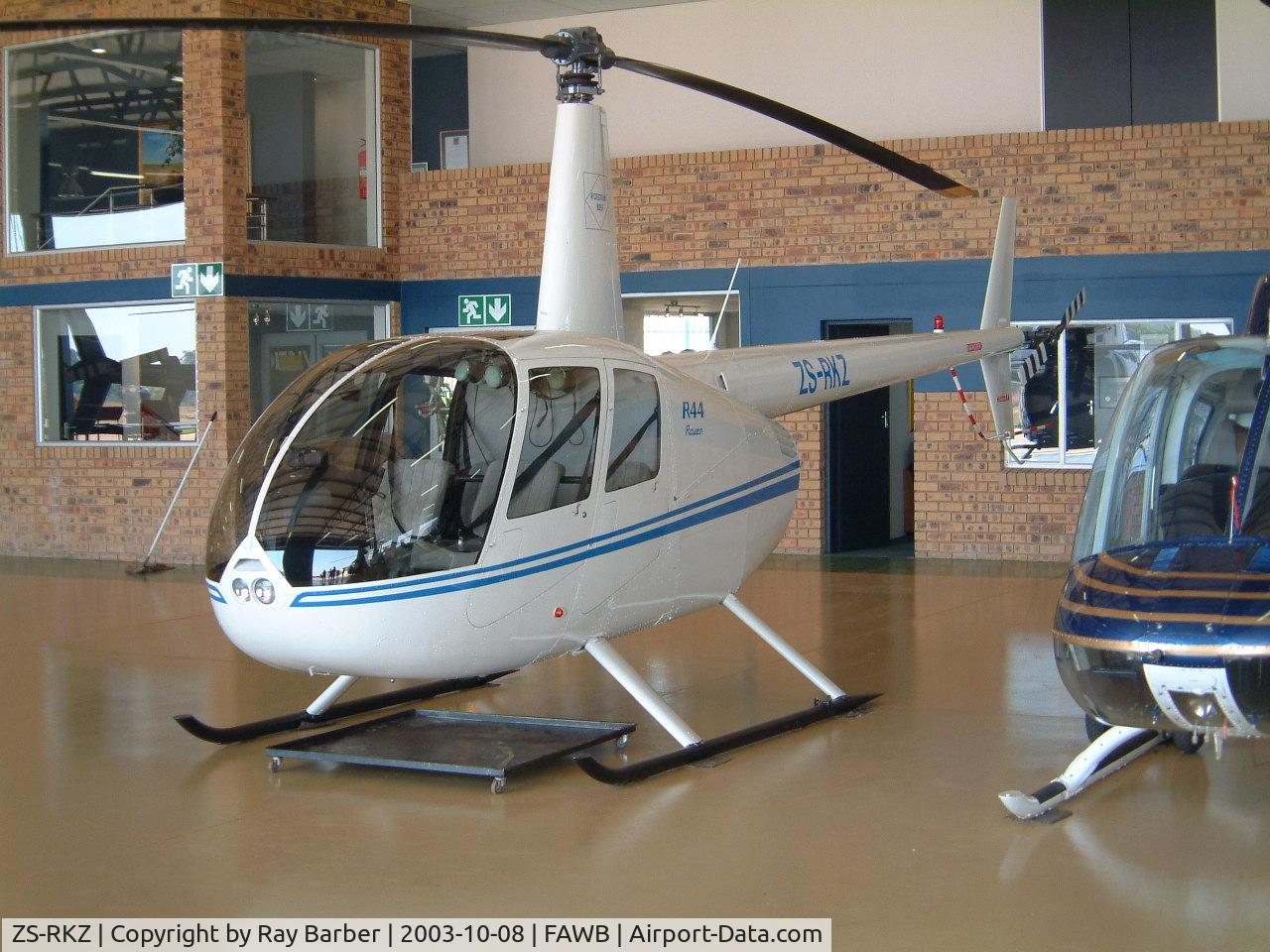 ZS-RKZ, 2001 Robinson R44 Raven C/N 1136, Robinson R-44 Raven [1136] Pretoria-Wonderboom~ZS 08/10/2003