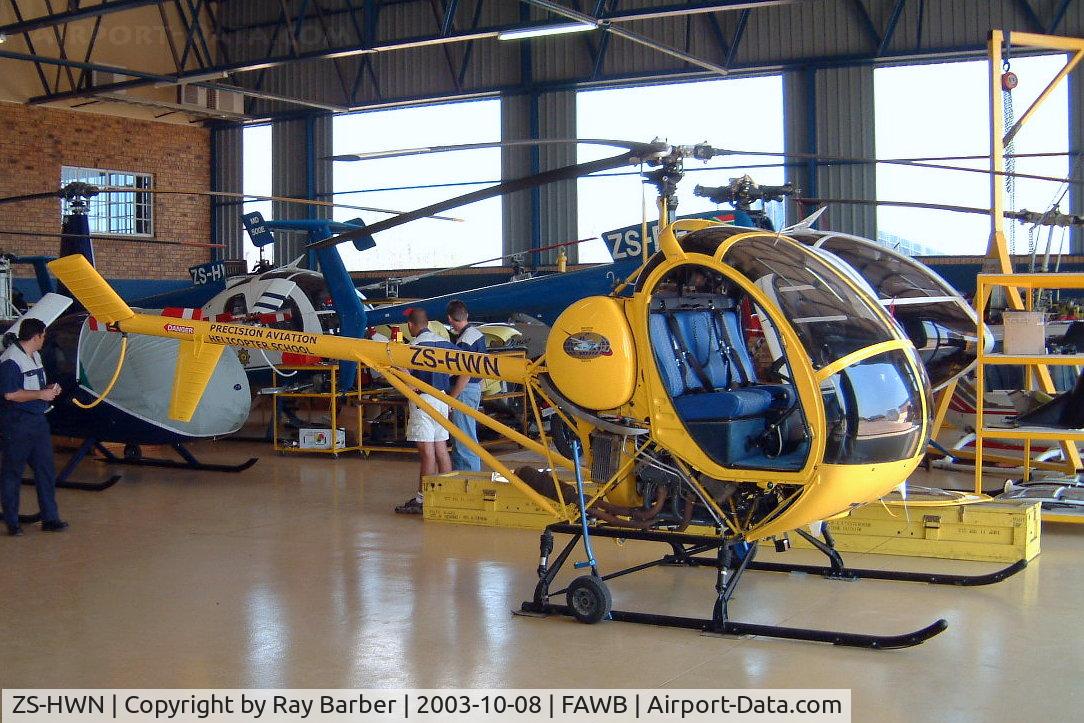 ZS-HWN, Hughes 269C C/N 270571, Hughes 269C [27-0571] (Precision Aviation Helicopter School) Pretoria-Wonderboom~ZS 08/10/2003