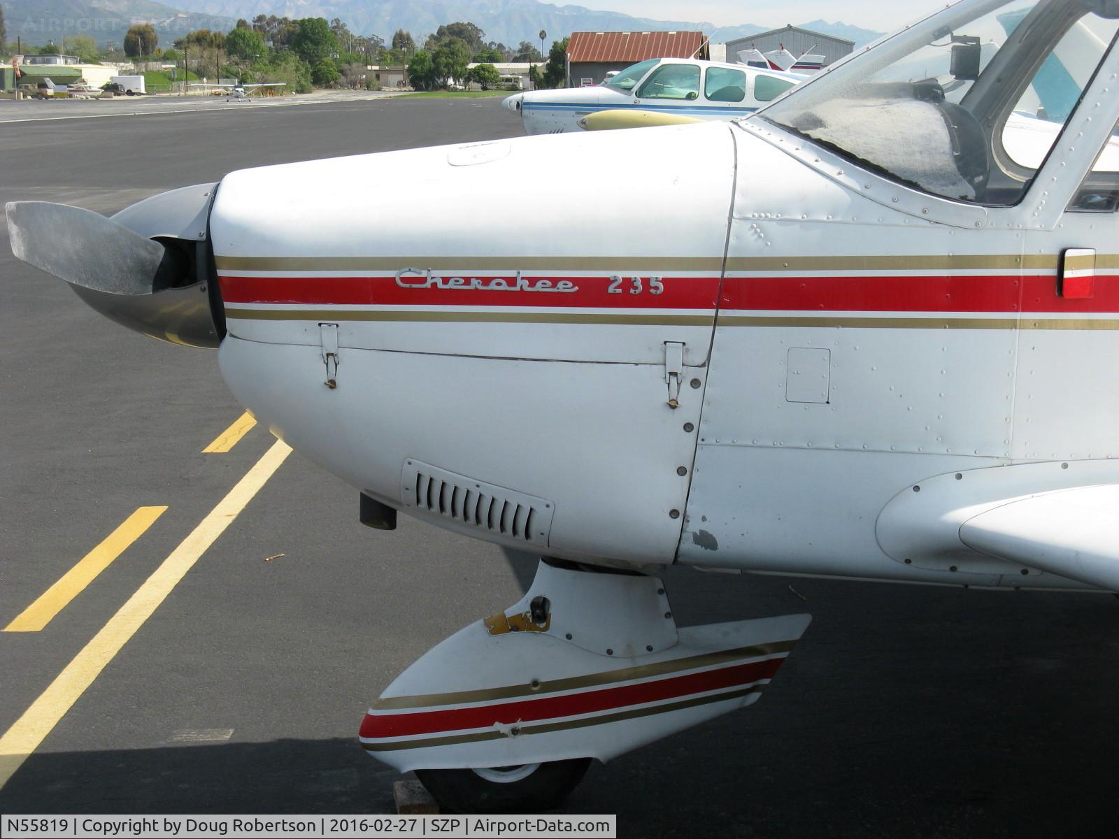 N55819, 1965 Piper PA-28-235 Cherokee C/N 28-10609, 1965 Piper PA-28-235 CHEROKEE, Lycoming O-540-B4B5 235 Hp, logo