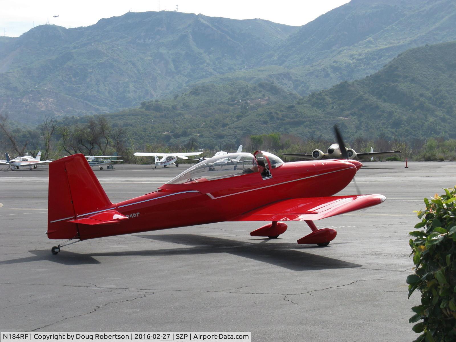 N184RF, 2003 Vans RV-8 C/N 80122, 2003 Findly VAN's RV-8, Lycoming IO-360, taxi to hangar