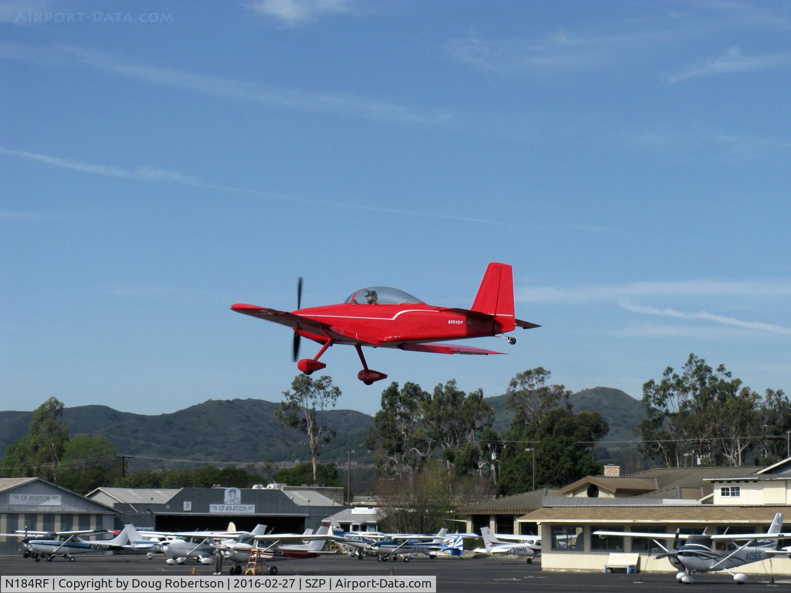 N184RF, 2003 Vans RV-8 C/N 80122, 2003 Findly VAN's RV-8, Lycoming IO-360, landing Rwy 22