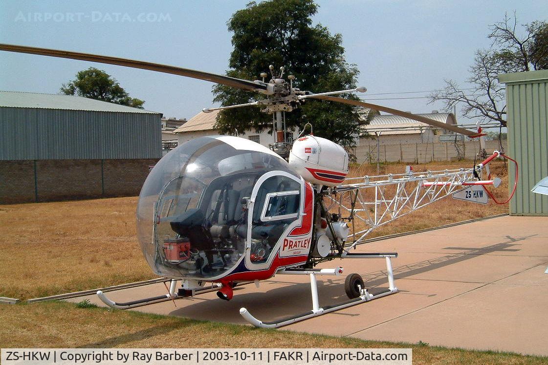 ZS-HKW, 1971 Bell 47G-3B2 C/N 6806, Bell 47G-3B2 [6806] Krugersdorp-Oatlands~ZS 11/10/2003