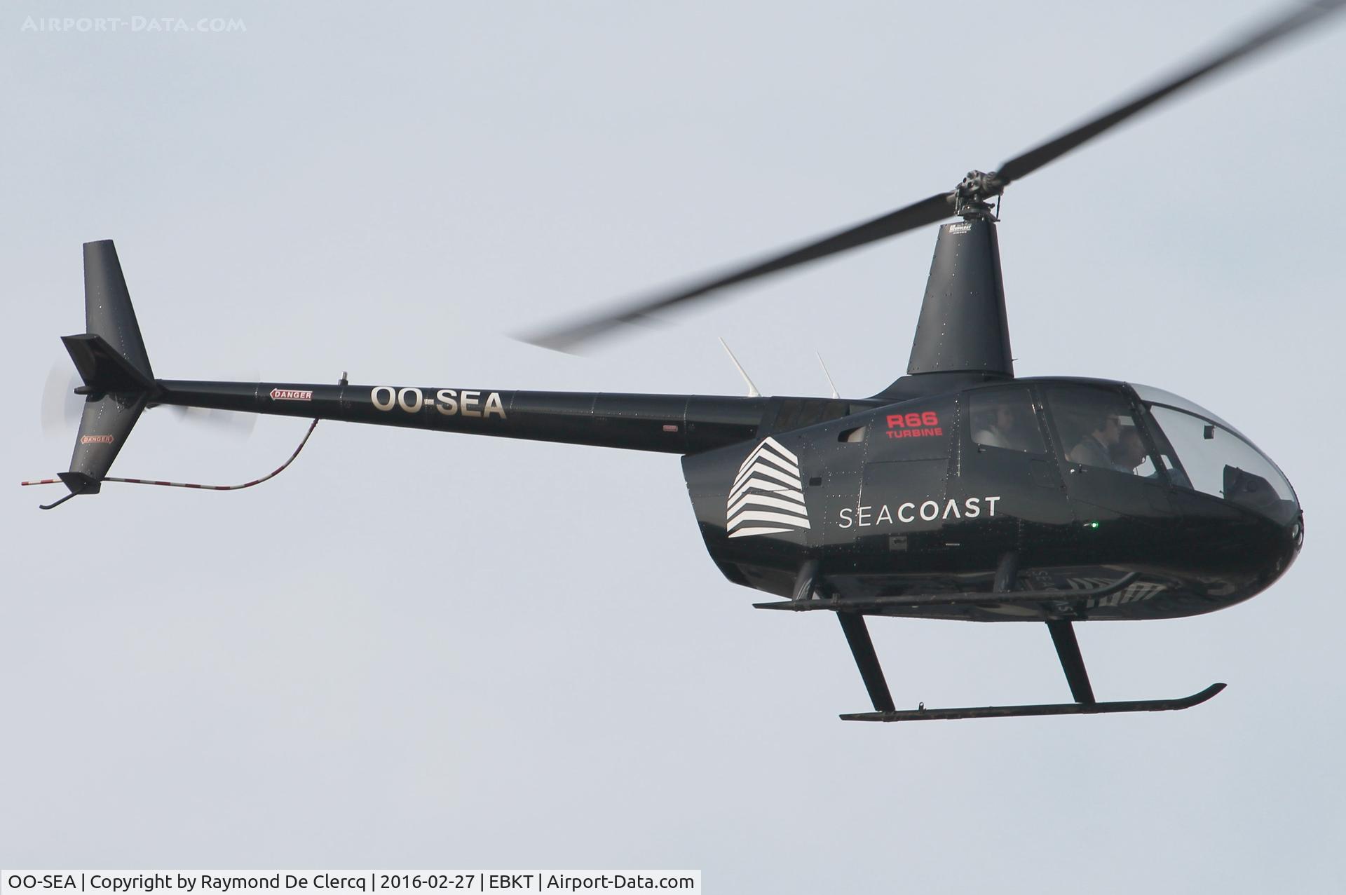 OO-SEA, 2015 Robinson R66 Turbine C/N 0638, Coming in to land at Wevelgem.