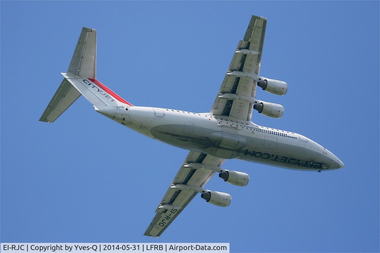 EI-RJC, 1998 British Aerospace Avro 146-RJ85 C/N E.2333, British Aerospace RJ85, Take off rwy 07R, Brest-Bretagne airport (LFRB-BES)
